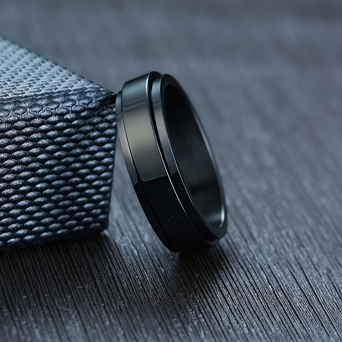 1pc Personalized Custom Engraved 304 Stainless Steel Ring - Rotating Name/Date/Message Ring for Men & Women, Minimalist Unisex Jewelry Gift for Anniversary, Birthday, Graduation, Valentine's Day, Father's/Mother's Day - Durable Everyday & Party Wear,